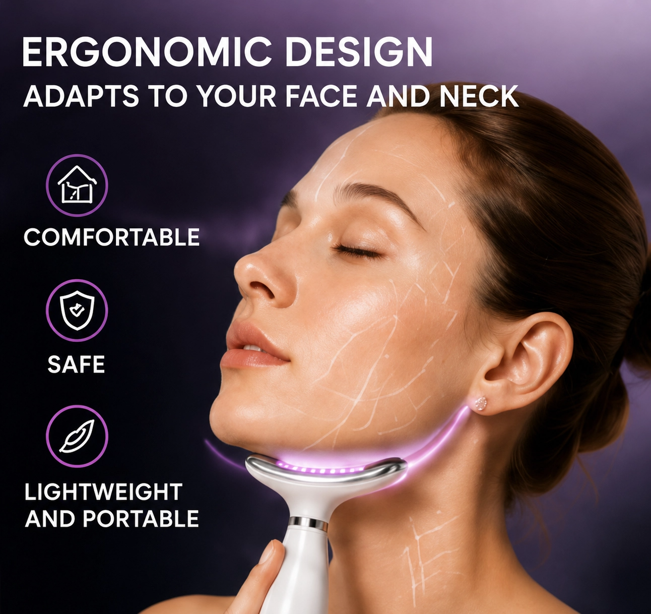 GlowLift Pro — 7-Color LED Neck & Face Massager