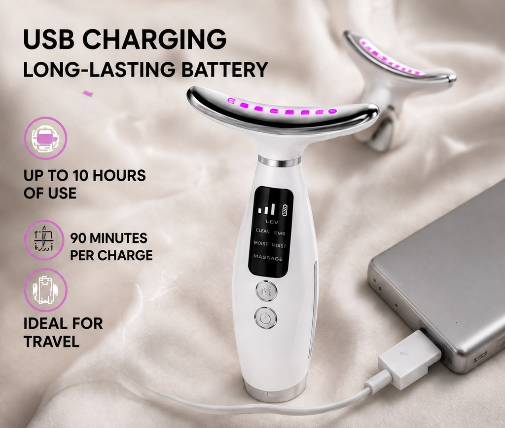 GlowLift Pro — 7-Color LED Neck & Face Massager