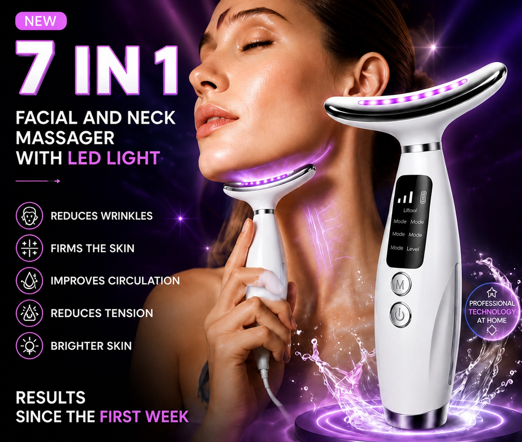 GlowLift Pro — 7-Color LED Neck & Face Massager
